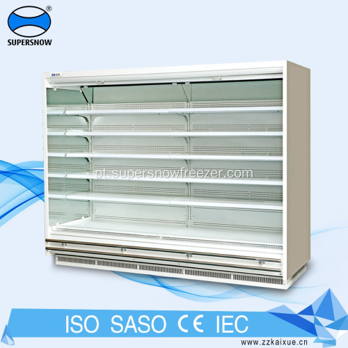 Exibição de parede de vidro leiteiro vitrine refrigerado